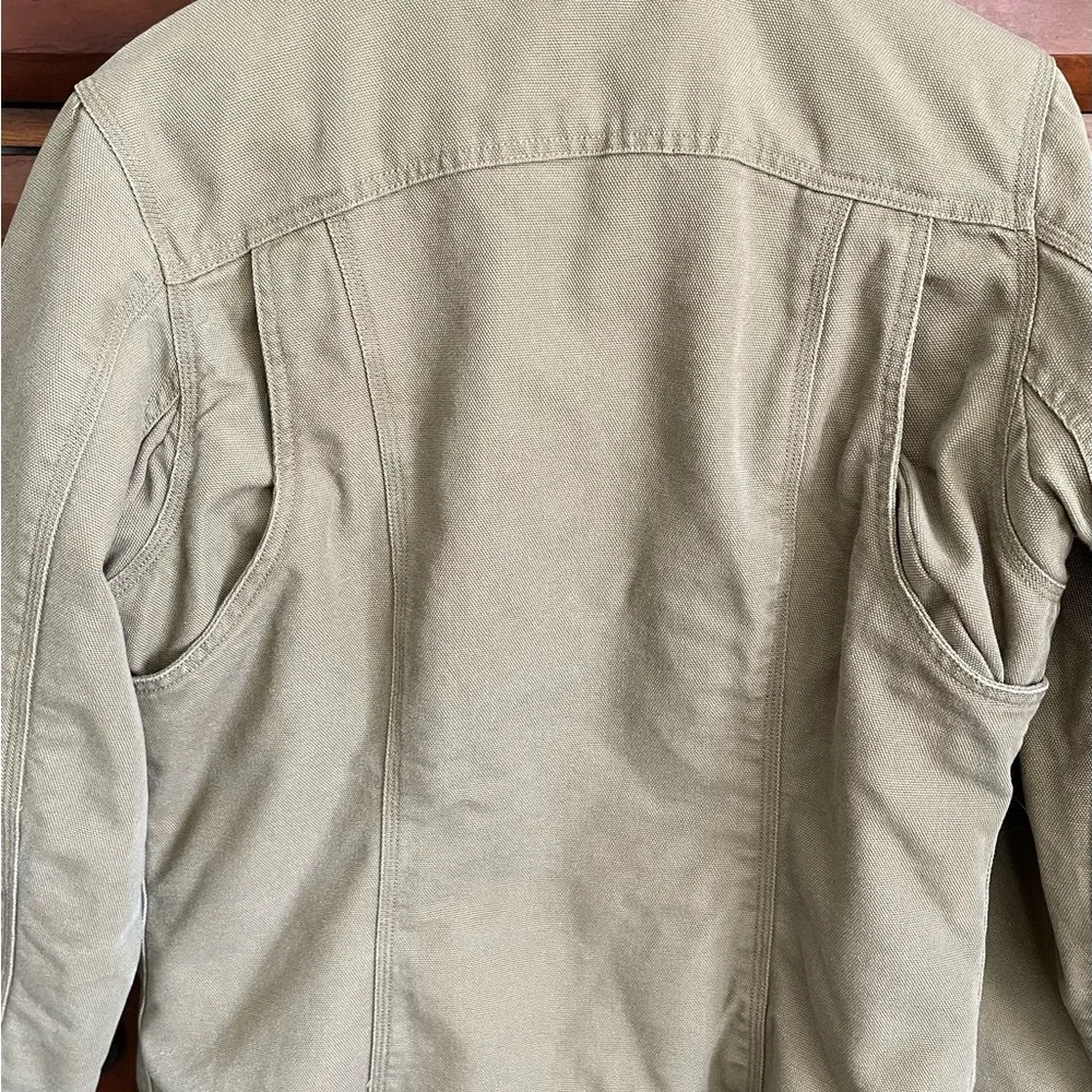 Duluth Trading Co Women’s Tan Firehose Sherpa Lined Jacket - Picture 4 of 10